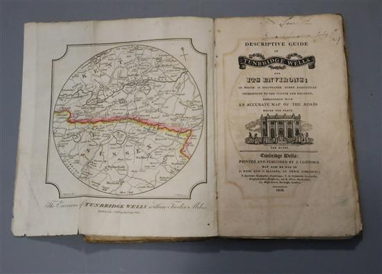 TUNBRIDGE WELLS: Clifford, John - A Descriptive Guide of Tunbridge Wells and Its Environs, 12mo, original buff printed stiff card